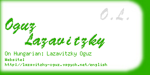oguz lazavitzky business card